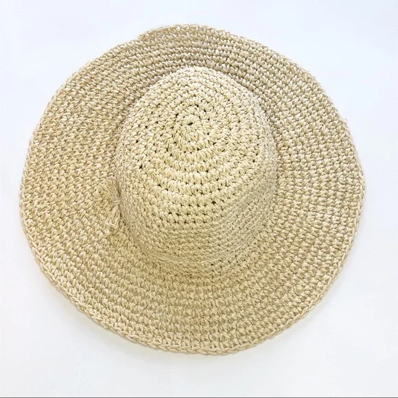 Baby Gap Factory Natural Straw Floppy Sun Hat - Picture 3 of 5
